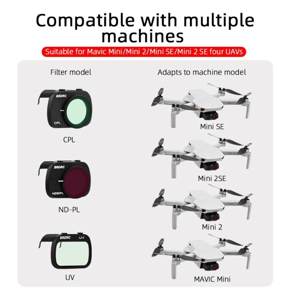 POPULAR Populer Filter Lensa HD ND8 ND16 ND32 ND64 Drone Untuk DJI Mini1/2/SE