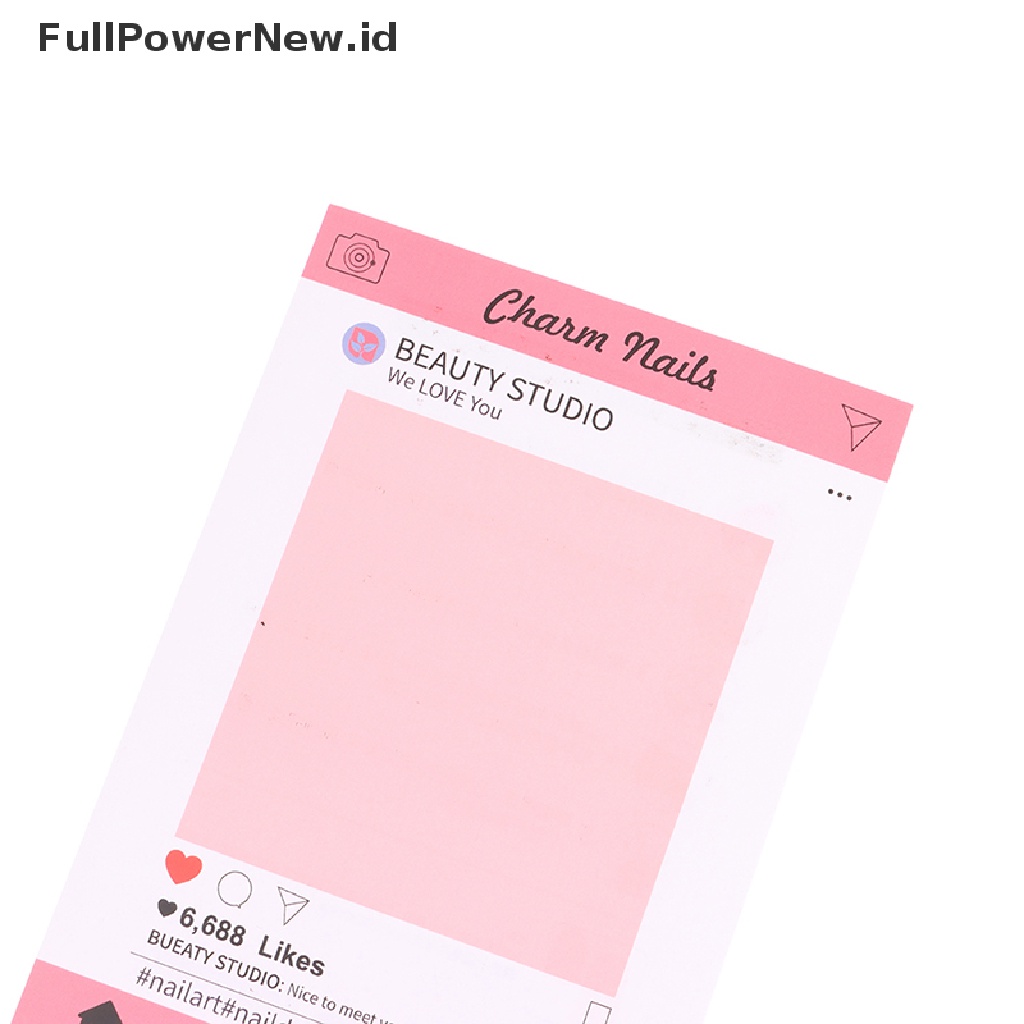 Power 10Pcs Kemasan Paku Display Kardus Kartu Kuku Palsu Untuk Press On Nails ID