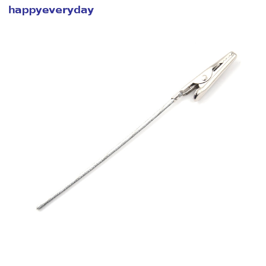 [happy] 10pcs Klip Buaya Logam Test Elektrik Non-Isolasi Panjang 10cm [ID]