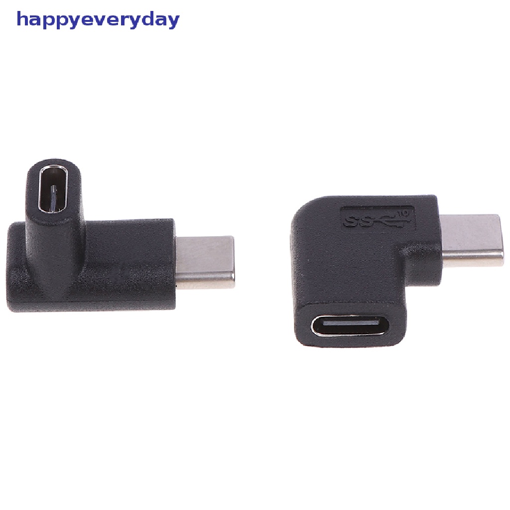 [happy] Sudut Kanan 90derajat USB 3.1 Tipe C Male To Female USB-C Converter Adapter [ID]