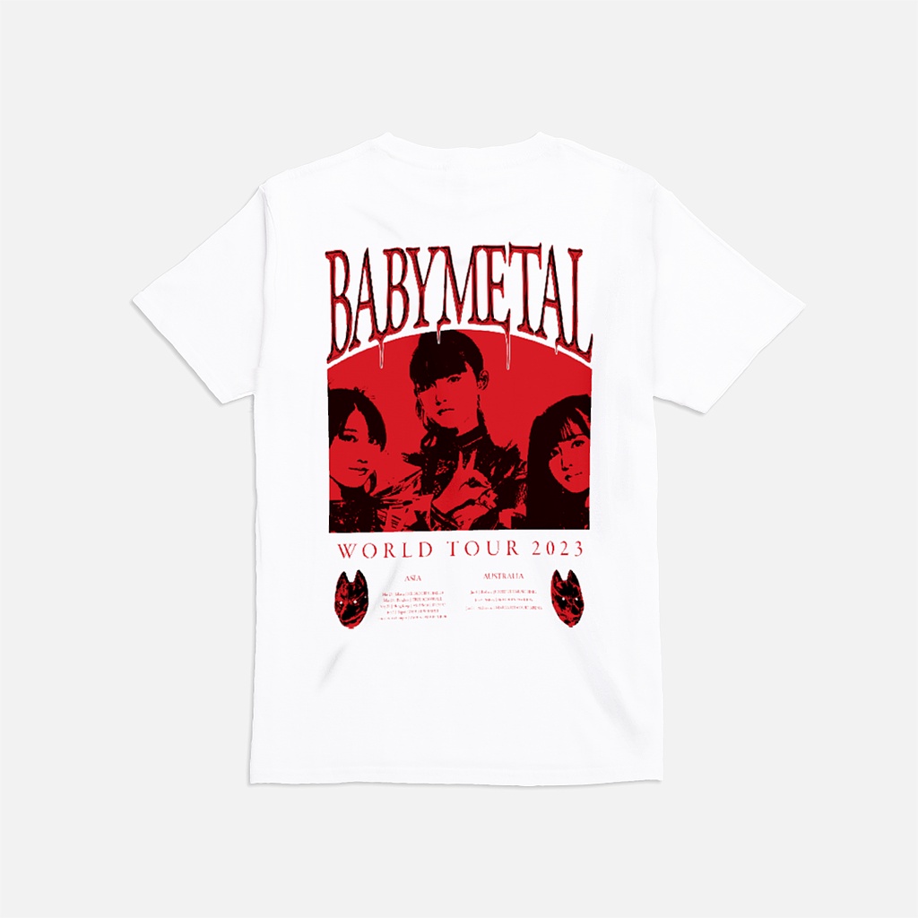 Heavyweight T-Shirt Babymetal World Tour 2023 Bootleg Tee