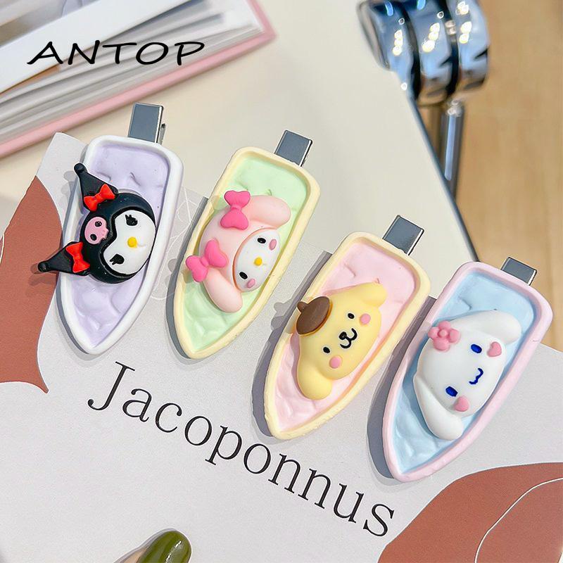 【antop】Kartun Kitty Kucing Segitiga Jepit Rambut Lucu Manis Gadis Sisi Jepit Rambut Hiasan Kepala