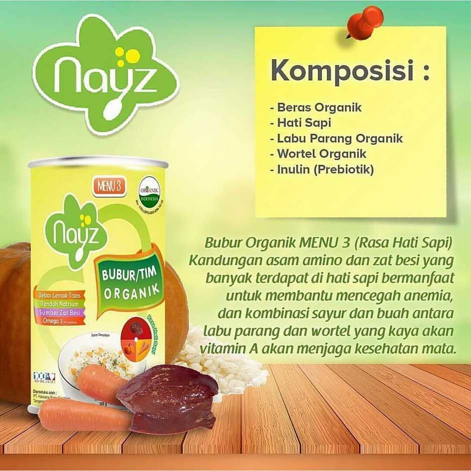 NAY'Z ORIGINAL NAYZ KALENG BUBUR BAYI BERAS ORGANIK BB Penambah Berat Badan BB booster MPASI Bayi