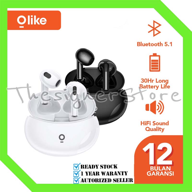 Olike EJ2 TWS Headset Earphone Bluetooth Wireless IPX4 Waterproof 22H Play Time