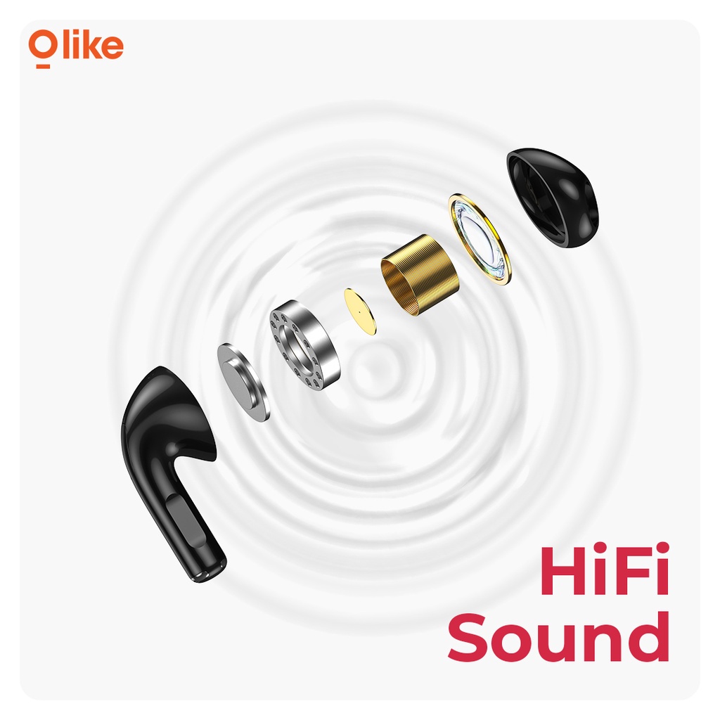 Olike EJ2 TWS Headset Earphone Bluetooth Wireless IPX4 Waterproof 22H Play Time