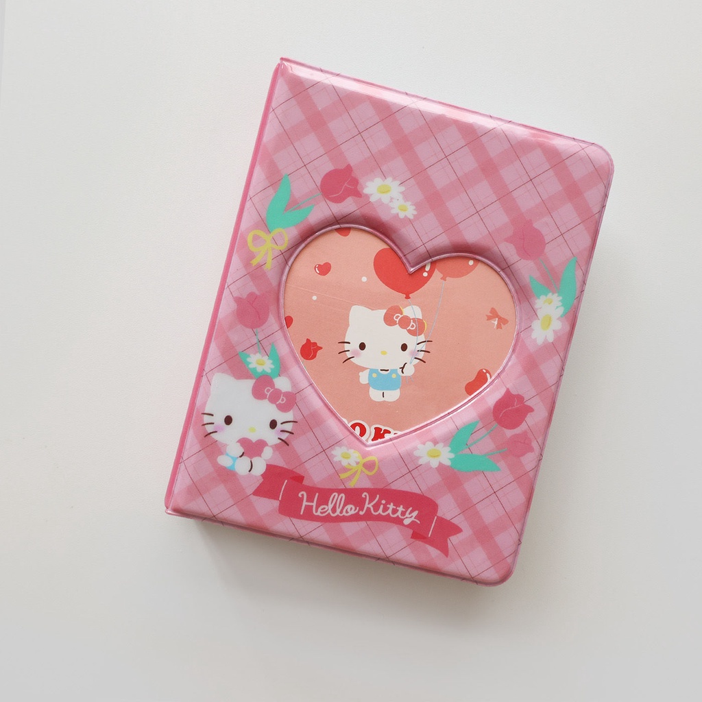 Galicici Sanrio Gaya Yang Sama Dua Istana Grid Series Card Book/Tiga Inci Polaroid Love Bean Album Buku Perlindungan Kartu Kecil