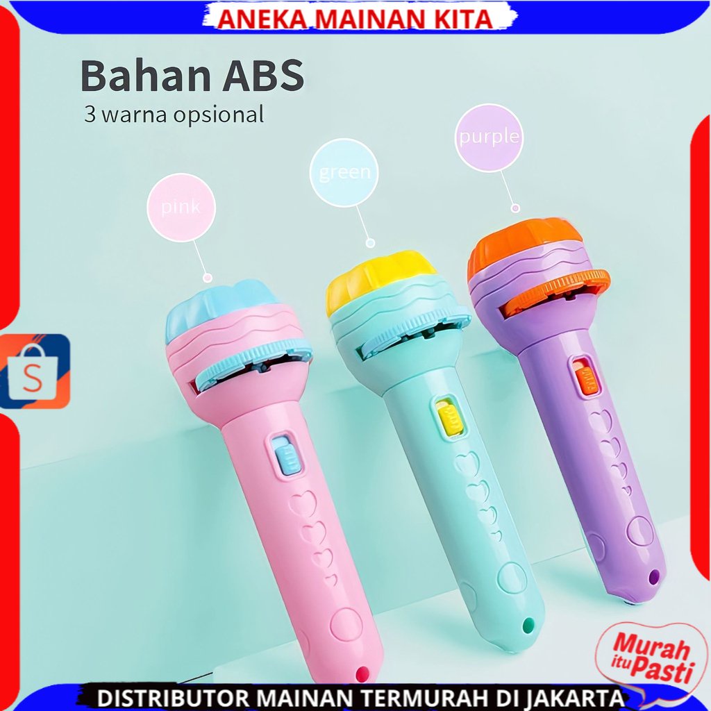 ( BISA COD ) 4 SLIDE 32 GAMBAR Mainan Anak Senter Proyektor Flashlight SNI / Mainan Projector Gambar / Mainan Edukasi Anak / Mainan Anak Laki Laki / Mainan Anak Perempuan