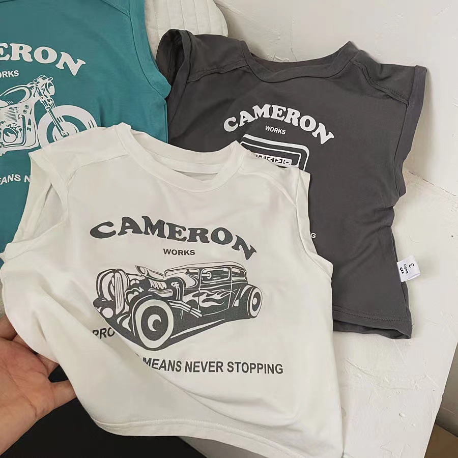 KAOS OBLONG ANAK LAKI CAMERON KATUN LEMBUT IMPORT