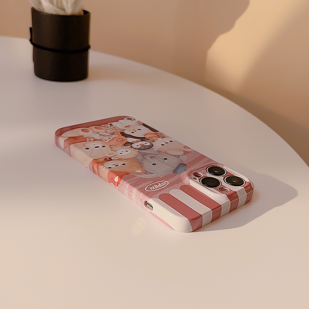 Toko Lucu Boneka Kartun Kerang Keras Film Fotografi Case Untuk Iphone SE 2020 7 /8 Plus 14x XR XM 11 12 13 PRO MAX Casing Cover Pelindung AT0148