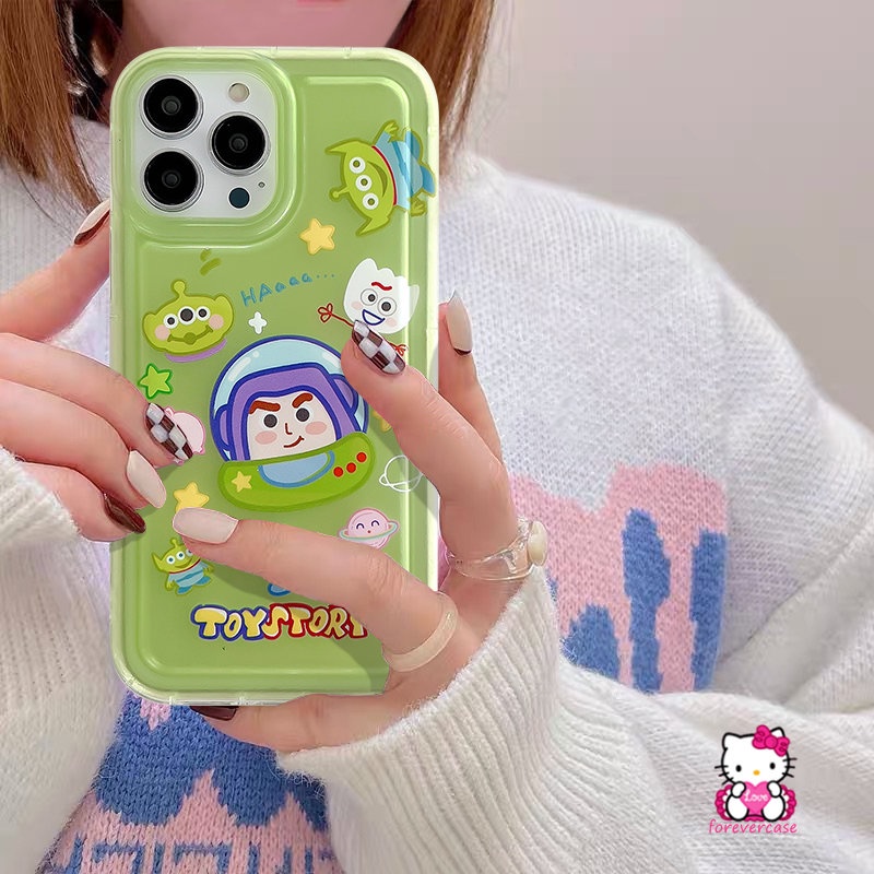 Toy Story Alien Lucu Untuk Casing Samsung A12 A23 A03s A11 A32 A52 A02s A30 A50s A52s A03 A10s A53 A54 A13 A34 A04s A50 A04 A22 A71 A04E A20 A30s F23 M23 Shockproof Airbag Soft Case