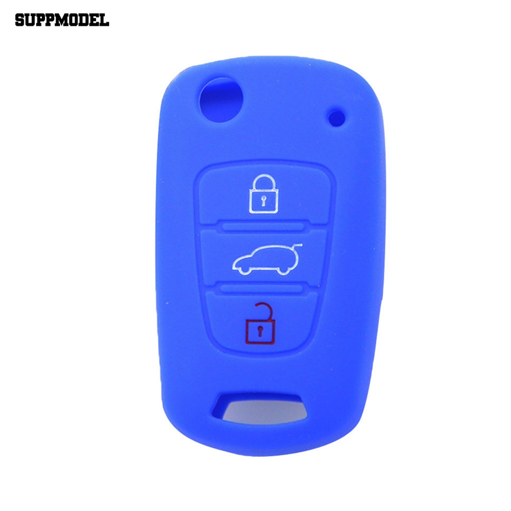 Suppmodel 3tombol Silikon Key Cover Case Untuk Hyundai Accent Elantra Sonata i20 i30 IX35