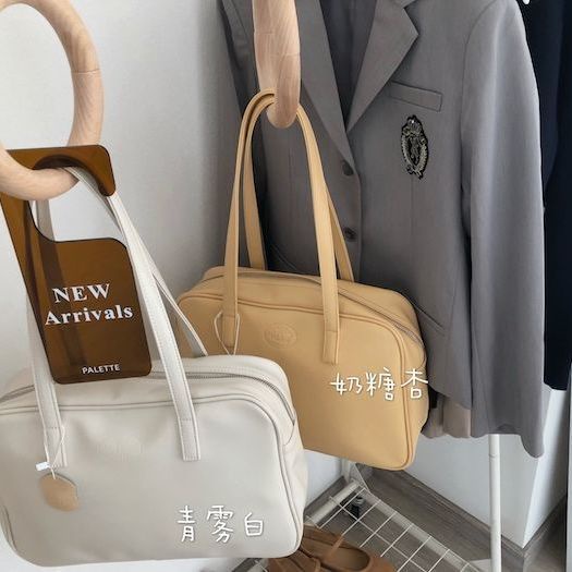 ♦☈☞Sera Your green IAC self-made Japanese and Korean college style commuter big bag college jk women s one-shoulder handbag female