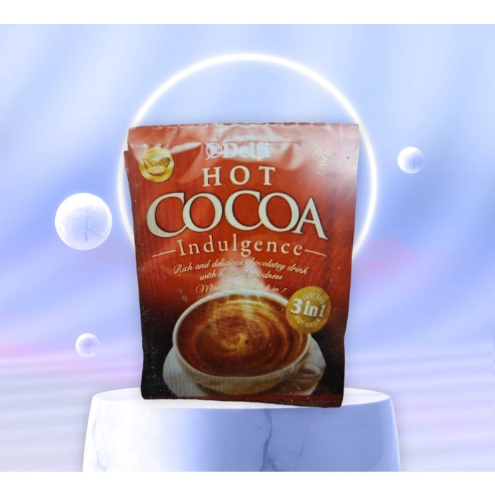 (Renceng) Delfi Hot Cocoa Indugence Coklat Bubuk 10 x 25 Gram