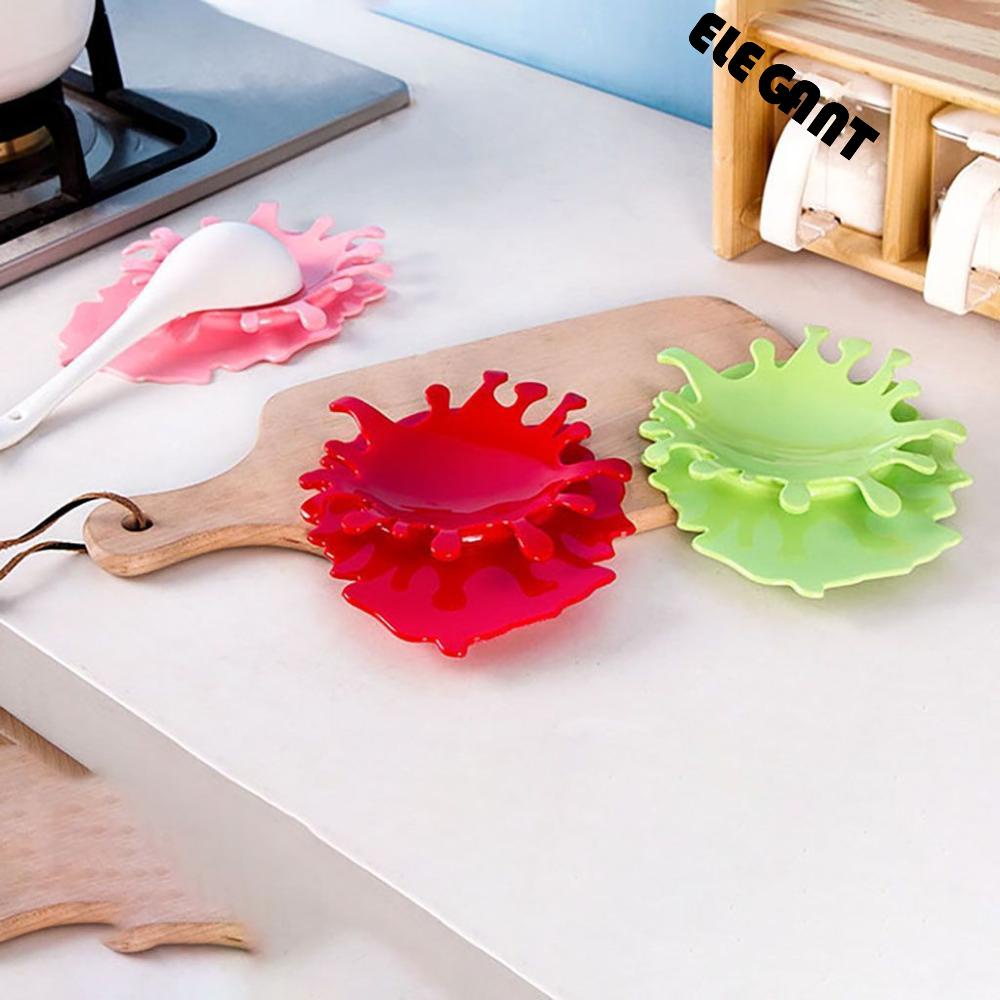 [Elegan] Tempat Sendok Garpu Penggunaan Lebar Pemodelan Saus Tomat Kreatif Silikon Alat Bantu Masak Dapur Gadget