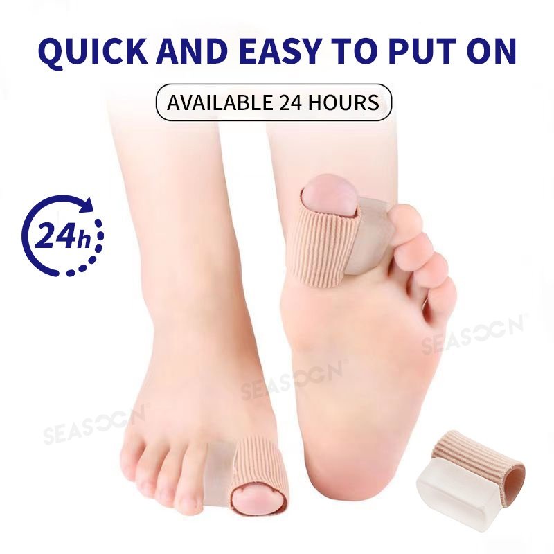 Penyangga Pelurus Jari Kaki Besar Pelindung Jempol Pelindung Jari Kaki Pemisah Jari Kaki Korektor Bunion Gel Silikon 1Pc