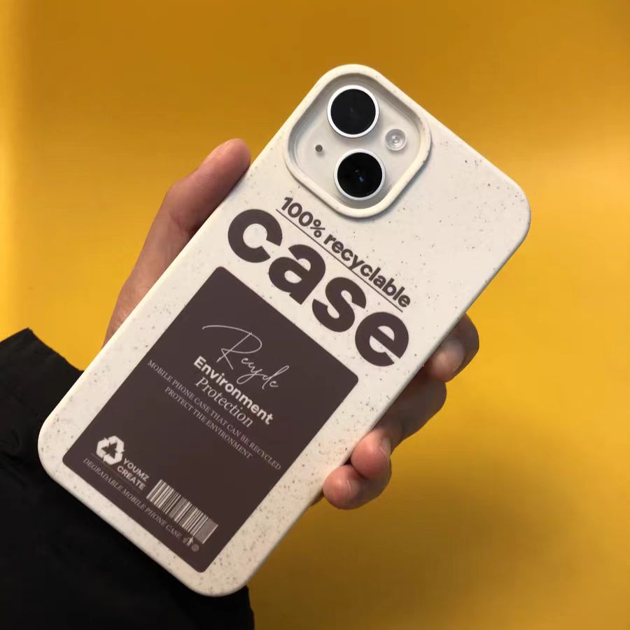 IPHONE Casing Ponsel Iphone11 ins Bahan Ramah Lingkungan Perlindungan Kamera Cocok Untuk Iphone14 13 12 14Plus Pro MAX 7 8Plus X XR XS MAX SE 12mini 13mini Model Empat Sudut Shockproof
