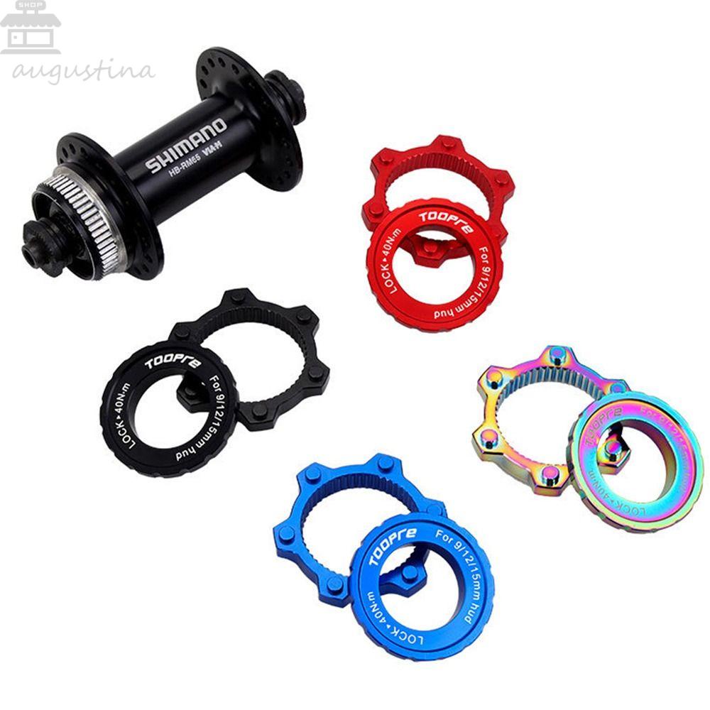 Agustinina Sepeda Centerlock Adapter Bike Accessoires Bike Rem Cakram Rotor Sepeda Gunung Hub 6balut Rotor Auminum Alloy Sepeda Center Lock Konversi