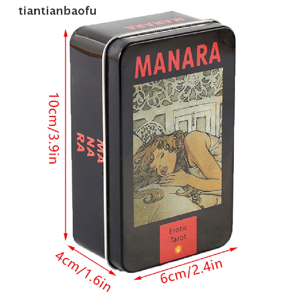 [tiantianbaofu] Besi Kotak Manara Kartu Oracle Tarot Fate Ramalan Deck Party Board Game w/Butik Manual