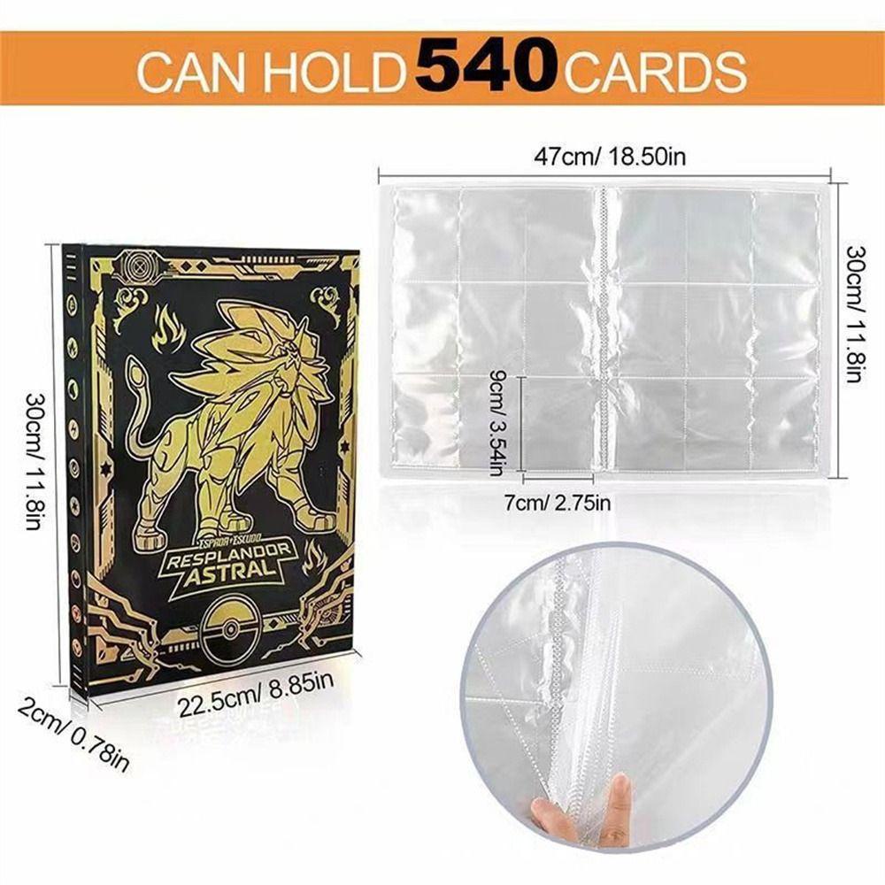 [Elegan] Album Buku Mainan Hadiah 540kartu Charizard 9saku Kartu Game Holder Binder Folder Collection Binder