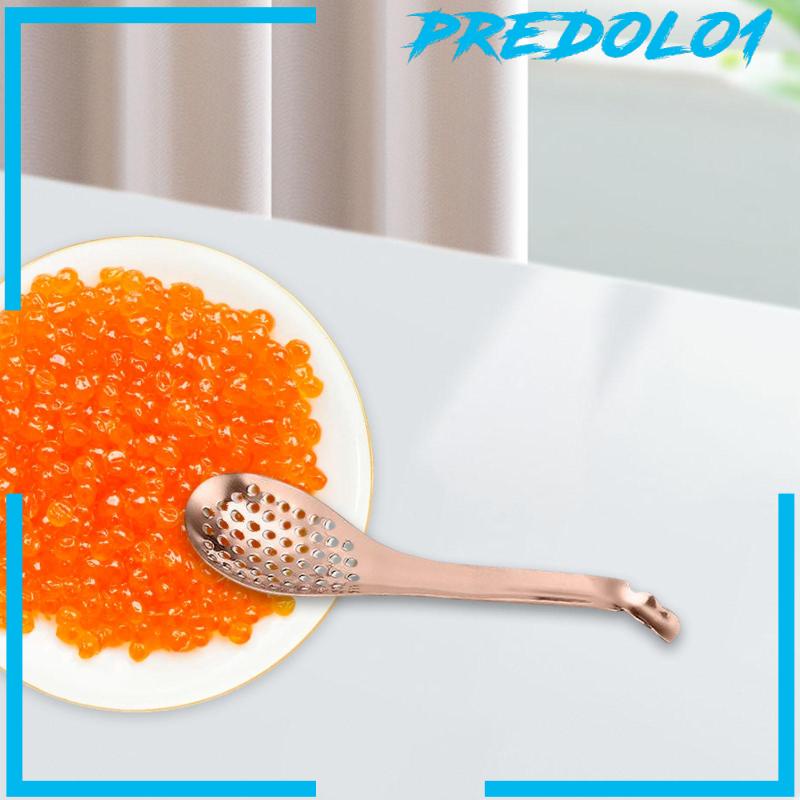 [Predolo1] Spherification Spoon Stainless Sendok Slotted Kecil Untuk Saus Kari Sereal