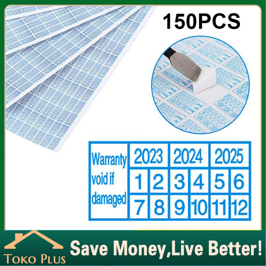 

150Pcs 2023-2025 Stiker Label Pelindung Garansi Rusak / Sticker Segel Garansi 2023-2025