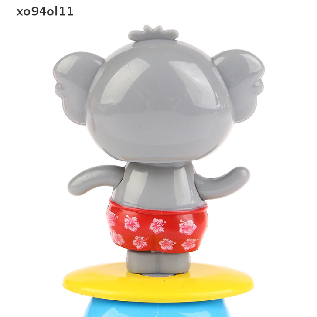 Xo Kawaii Kartun Koala Ornamen Tenaga Surya Goyang Kepala Mainan Mobil Hiasan Decor OL