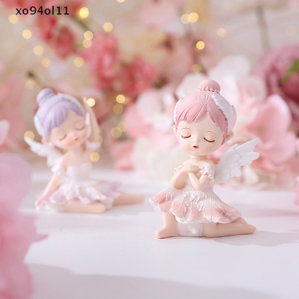 Xo Mini Cute Cake Topper Balet Girl Figure Vinyl Patung Cewek Ekspresi Hidup OL