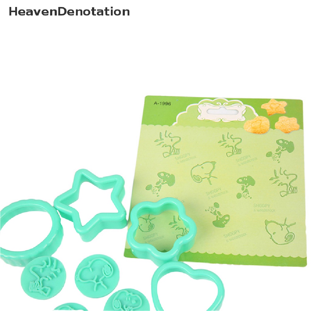 [HeavenDenotation] 1set Kitty Snoopy Cetakan Biskuit Cookie Cutter Roti Sandwich Coklat BakingTool HDV