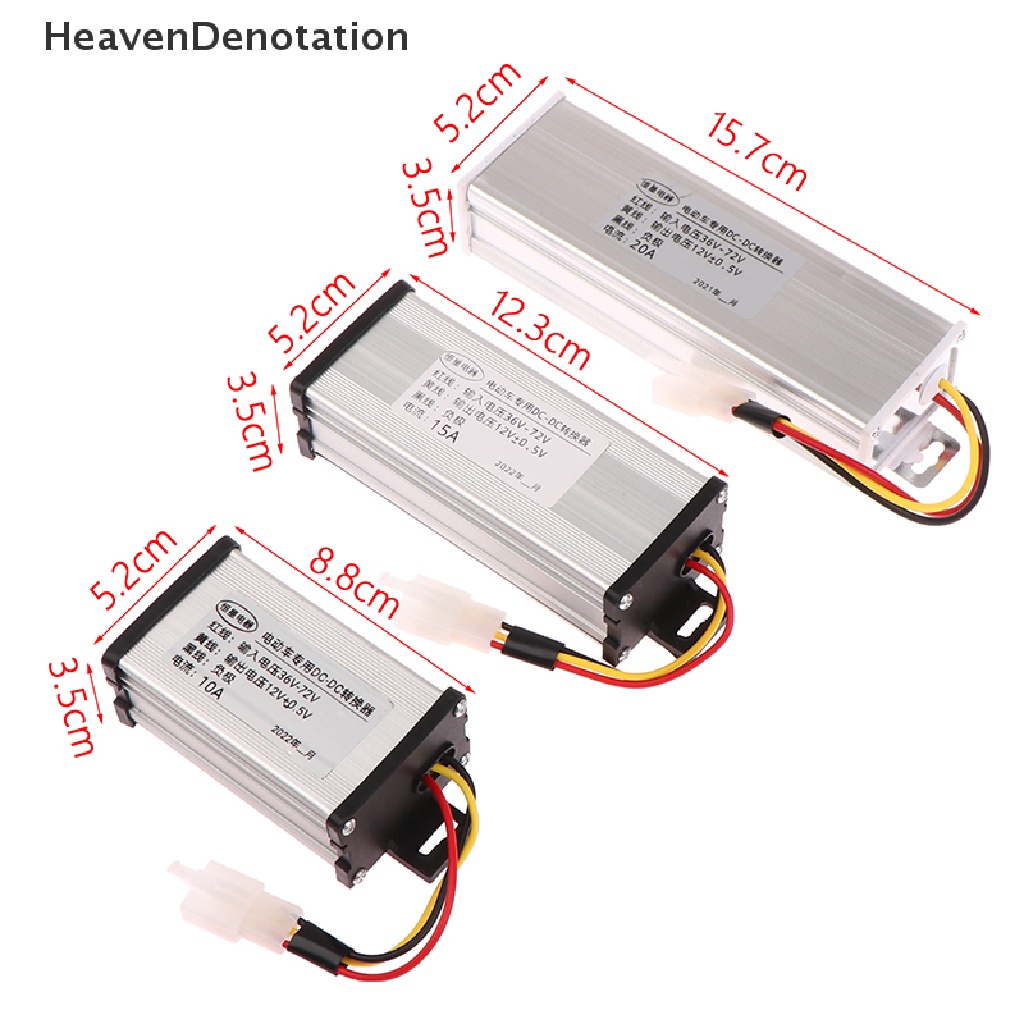 [HeavenDenotation] Dc 36V 48V 60V 72V Untuk 12V 10 /15/20A 180W DC Converter Trafo Daya Listrik HDV