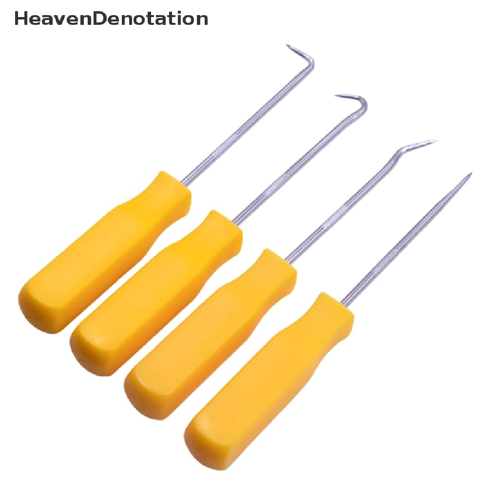 [HeavenDenotation] 4pcs Auto Car Pick and Hook Set O Ring Oil Seal Gasket Puller Remover Kerajinan HDV