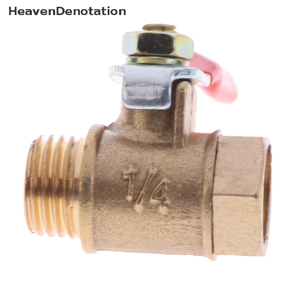 [HeavenDenotation] Ball Valve Kecil Kuningan Sambungan Klep Drat Female/Male 1per8 &quot;1/4 ''3 /8'' 1/2 ''HDV