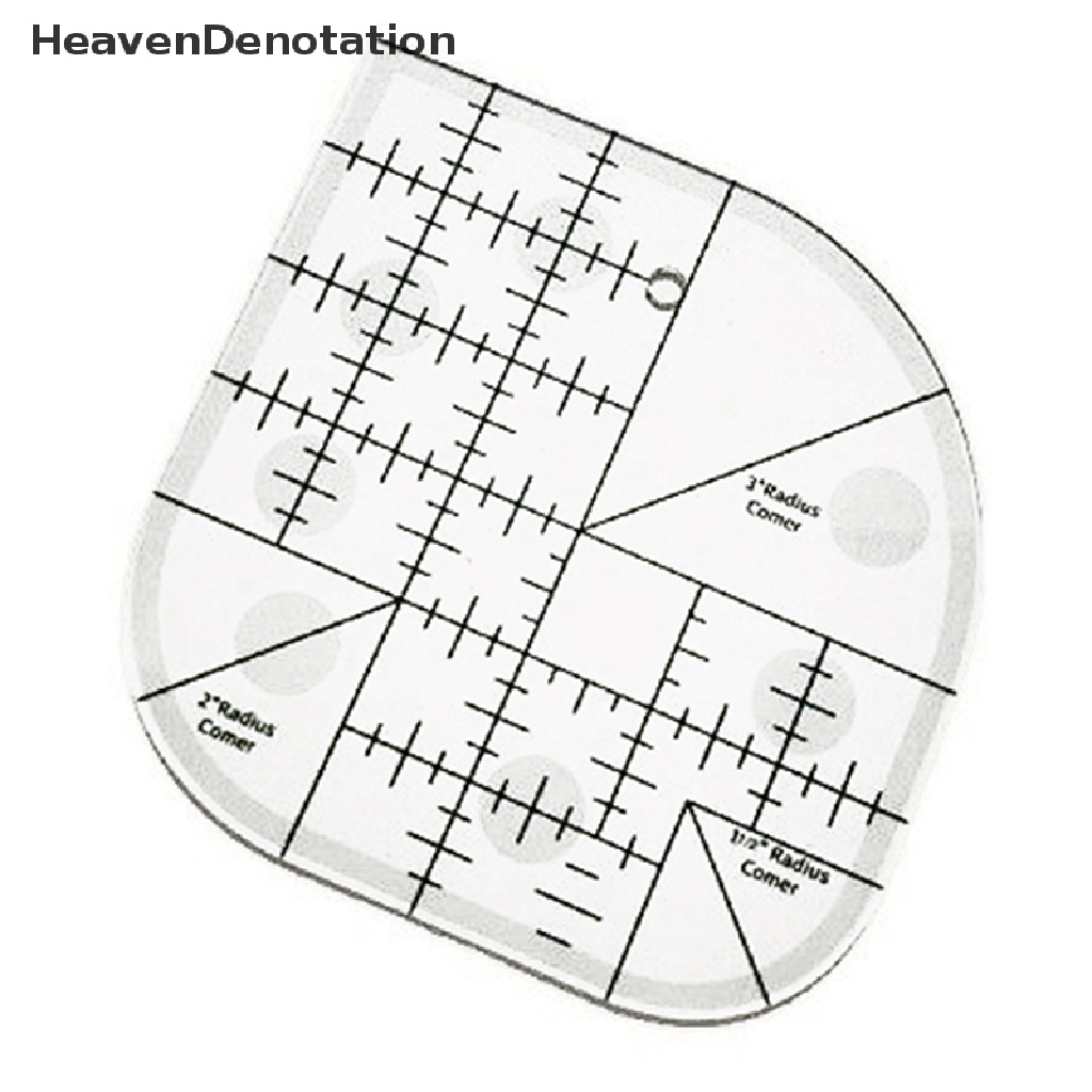 [HeavenDenotation] Patchwork Ruler Quilg Rule Penggaris Setrika Alat Ukur Kerajinan Penggaris Kain HDV