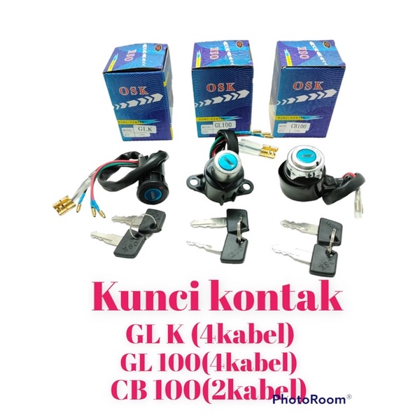 KUNCI KONTAK CB 100 kabel 2,kunci kontak GLK kabel 4,GL100