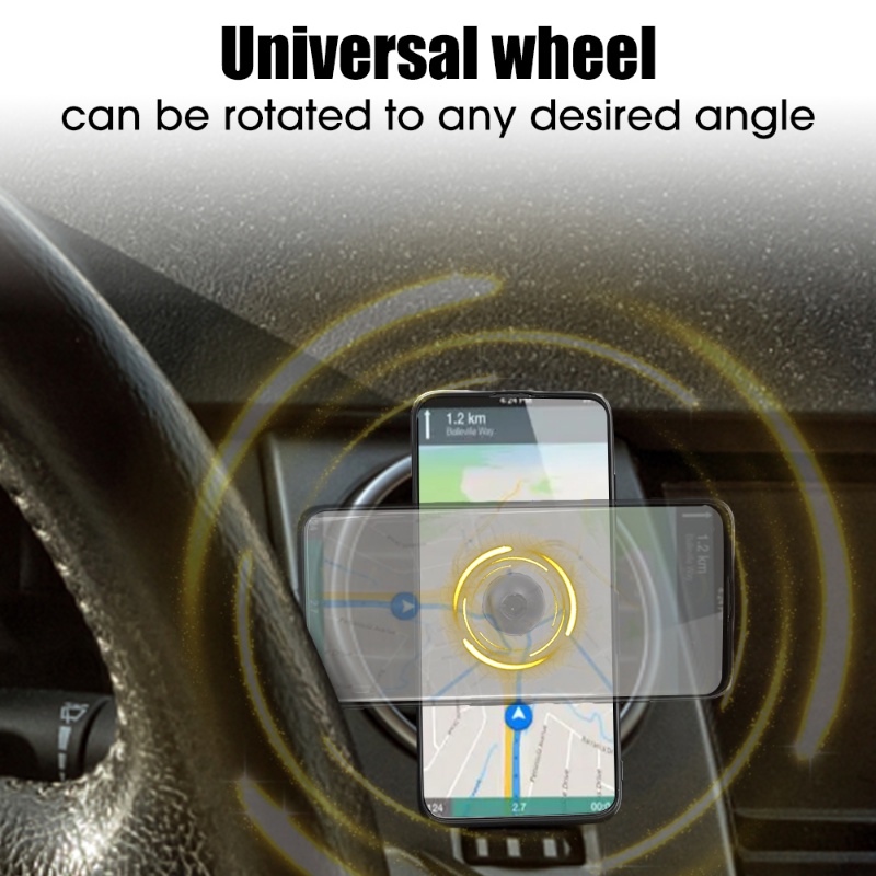 Universal 17mm Ball Head Holder Base Dashboard Mobil Mount Stand Clip Rotatable Anti-Selip Tetap Ventilasi Udara Ponsel Bracket Aksesoris