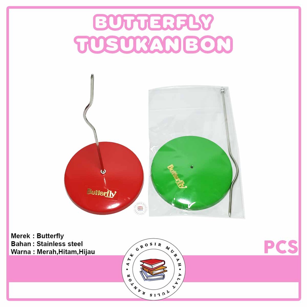 

BUTTERFLY - Tusukan Bon Card Rock SS Colors - Pcs