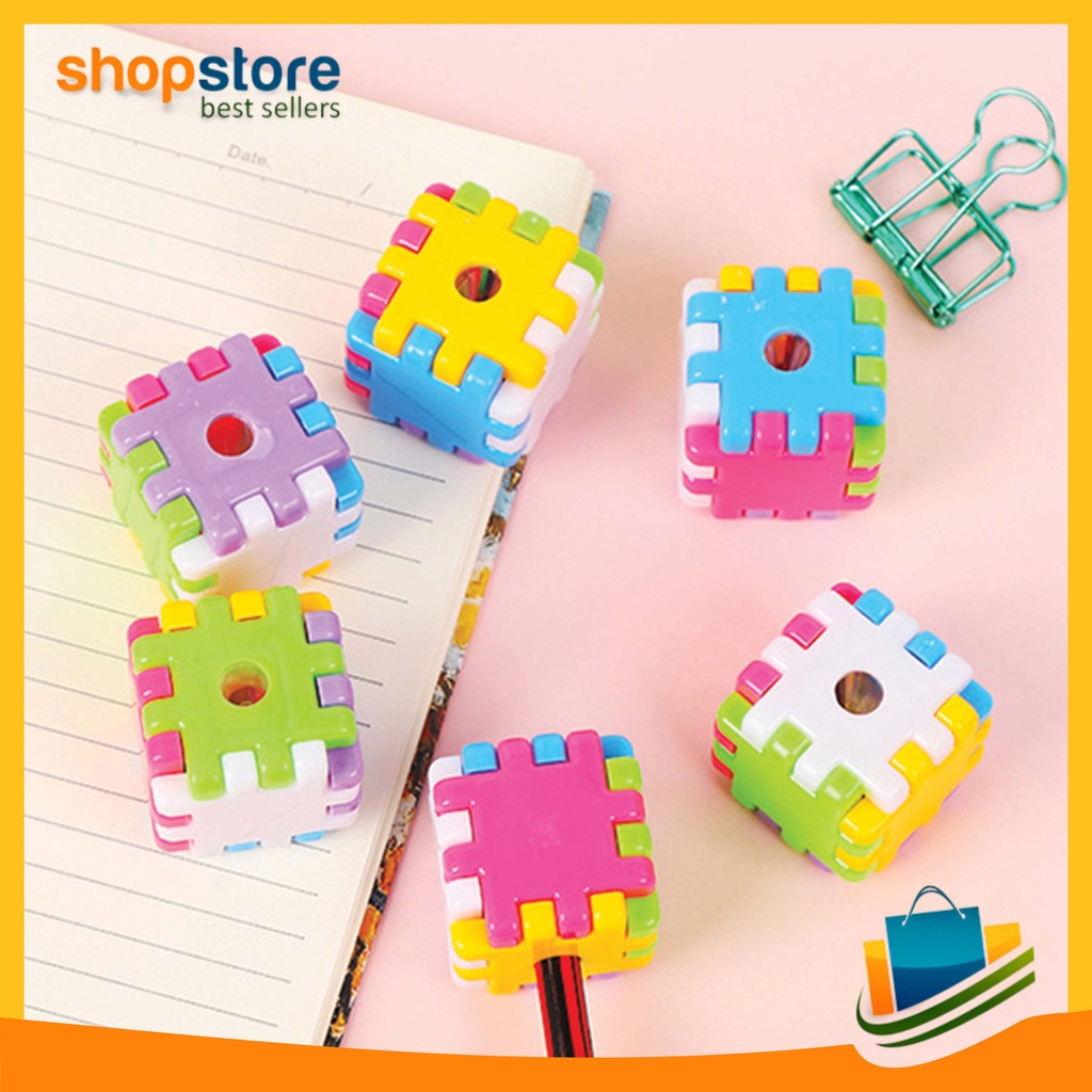 

Rautan Pensil Karakter Puzzle Peraut Pensil Putar Import COD 754