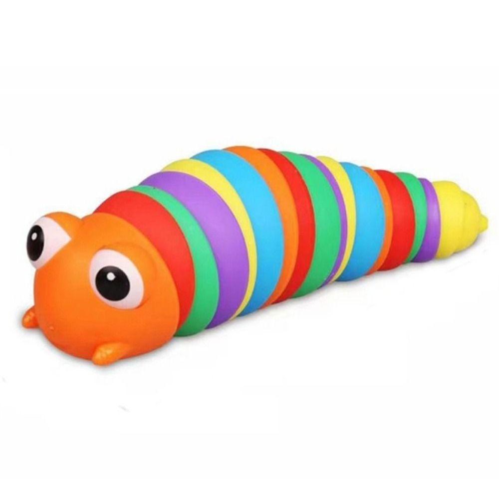 Lanfy 3d Slug Fidget Toy 18cm Aldult Strang Slug Caterpillar Fidget Toys Fleksibel Novelty Fat Brain Slug Articulated