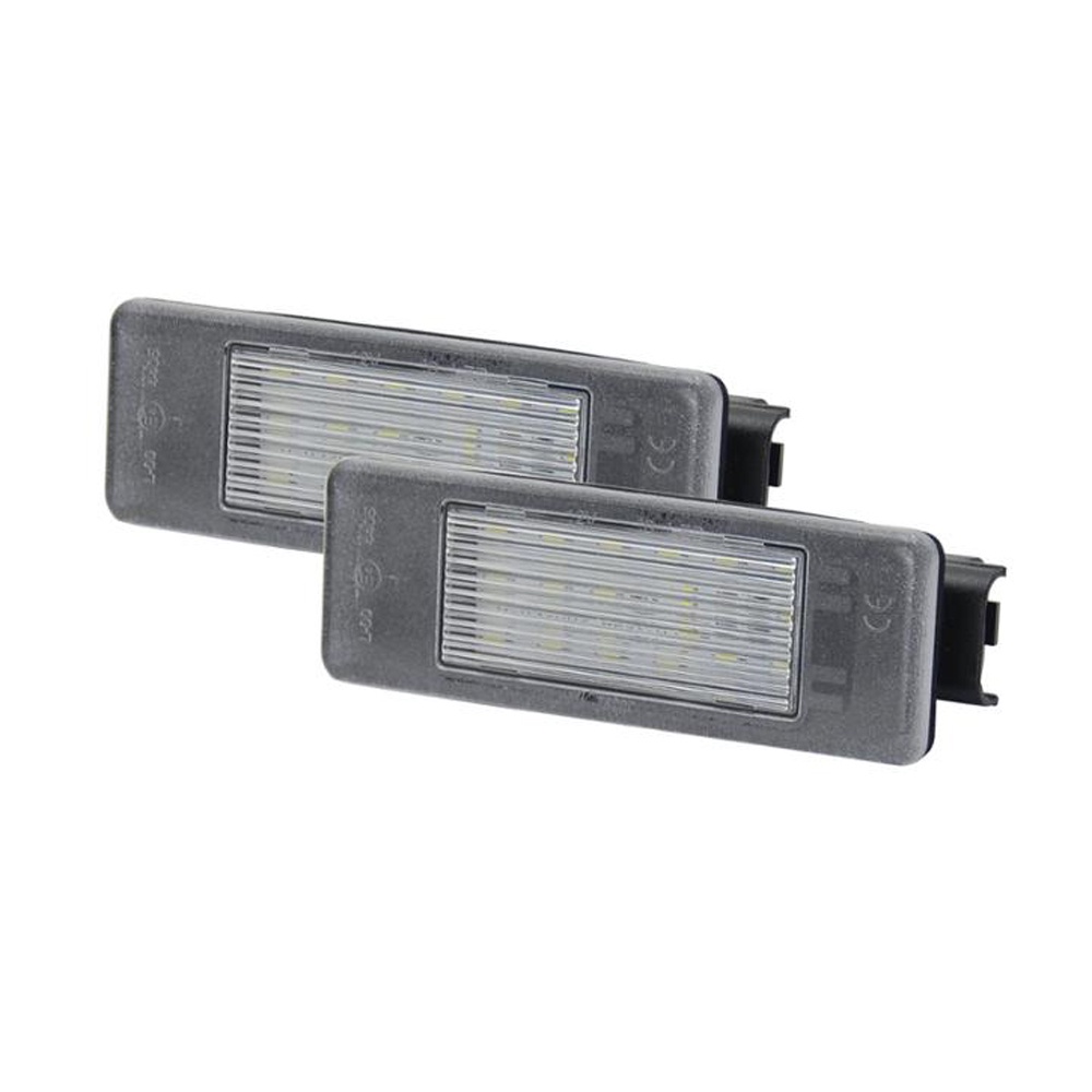 PEUGEOT 2pcs Lampu Plat Nomor Lisensi LED Untuk Peugeot106 1007 207 307 308 3008 406 407 508 607 Untuk Citroen Berlingo C2 C3 C4 C5 C6 C8