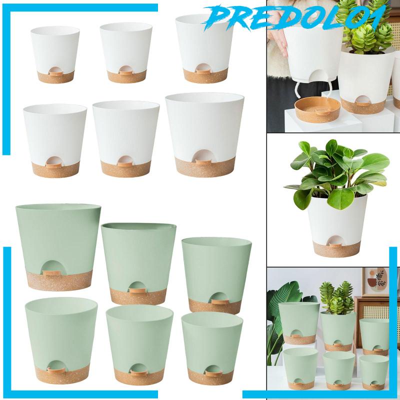 [Predolo1] 6buah Planter Self Watering Dengan Lubang Drainase Pembibitan