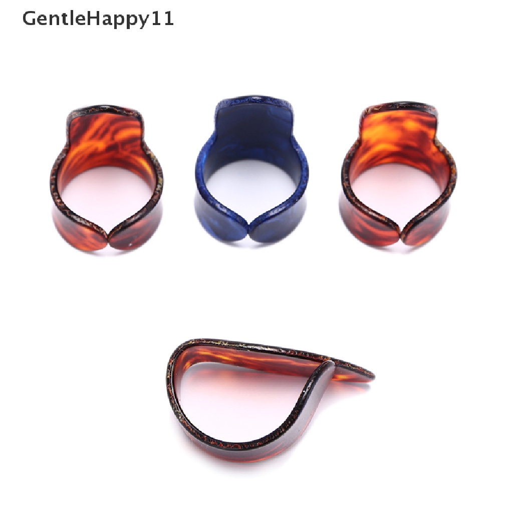 Gentlehappy 4pcs Finger Guitar Pick 1kaki Jempol 3jari picks Plectrum Aksesoris Gitar id