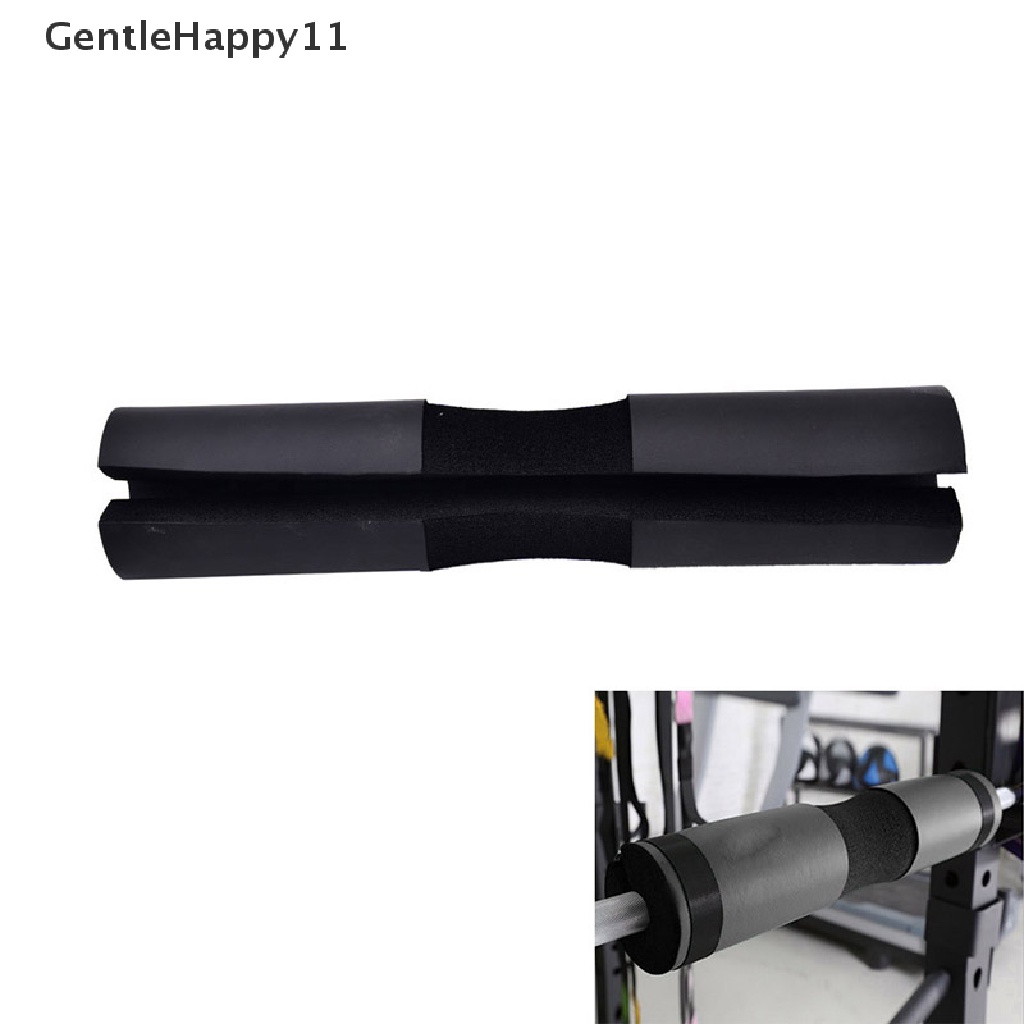 Gentlehappy NEW Barbel Pad Gel Mendukung Squat Bar Weight Lifg Neck Protect Pull Up Black id