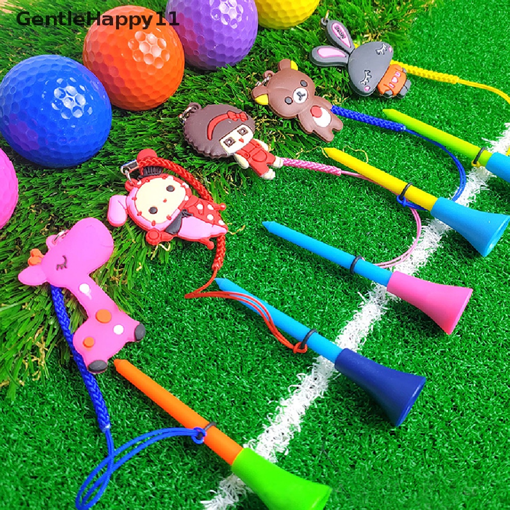 Gentlehappy 1Pc Rubber golf Tees Plastik golf Duduk Mencegah Kerontokan Dudukan Bola Dan Tali Kepang id