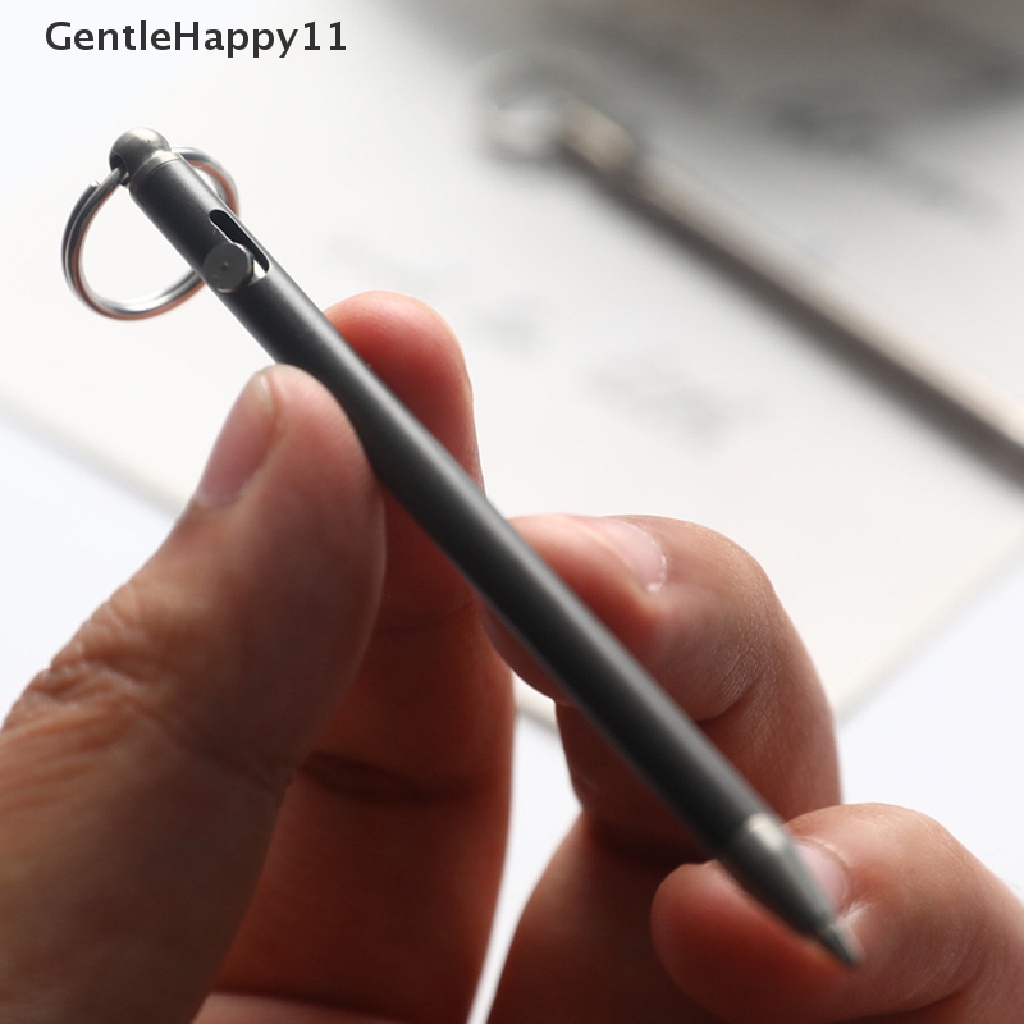 Gentlehappy Portable Mini Titanium Pen Gadget Gantungan Kunci Outdoor Praktis Lingkungan Pulpen id