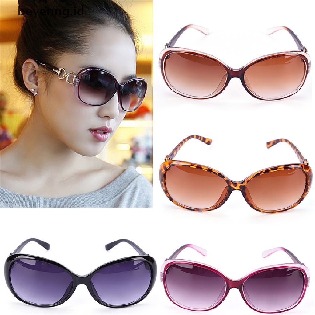 Beyen Ladies Womens Oversized Cat Eye Kacamata Hitam Gaya Vintage Retro Shades Eyewear ID