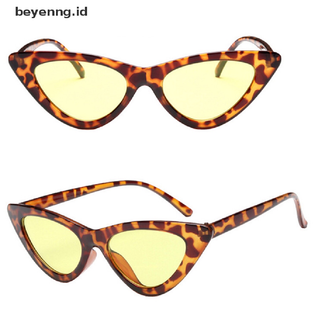 Beyen Retro Mata Kucing Dewasa Kacamata Segitiga Vintage Lucu Sexy Wanita Sunglasses ID