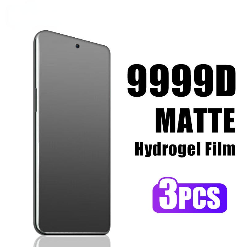 3pcs Film Hidrogel Matte Untuk Xiaomi Redmi Note12 11 11T 11E 10 9 8 7 Pro Plus 9s 11s 11se Pelindung Layar Untuk Redmi K60 K50 Pro Ultra K40S 11 10 10C 10A 9A 9C 9T A1 Plus