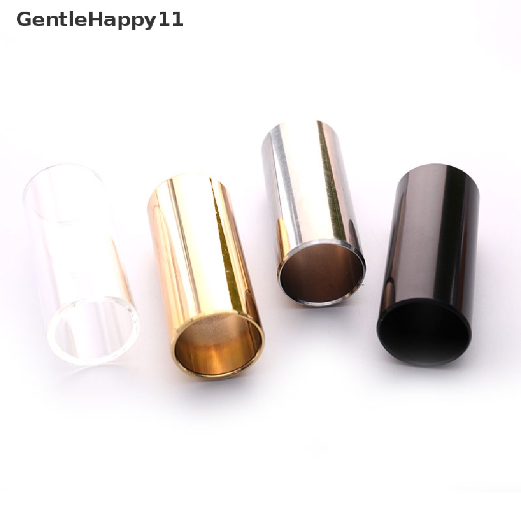 Gentlehappy 60MM Slide Gitar Bar Slide Jari Bahan Metal/Kaca Stainless Steel Untuk Ukulele id