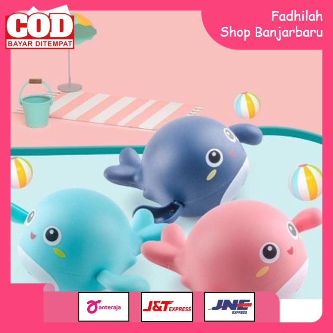 MAINAN MANDI LUCU BENTUK PENYU DAN LUMBA-LUMBA / MAINAN PENYU RENANG / MAINAN MANDI ANAK | FADHILAH SHOP BJB