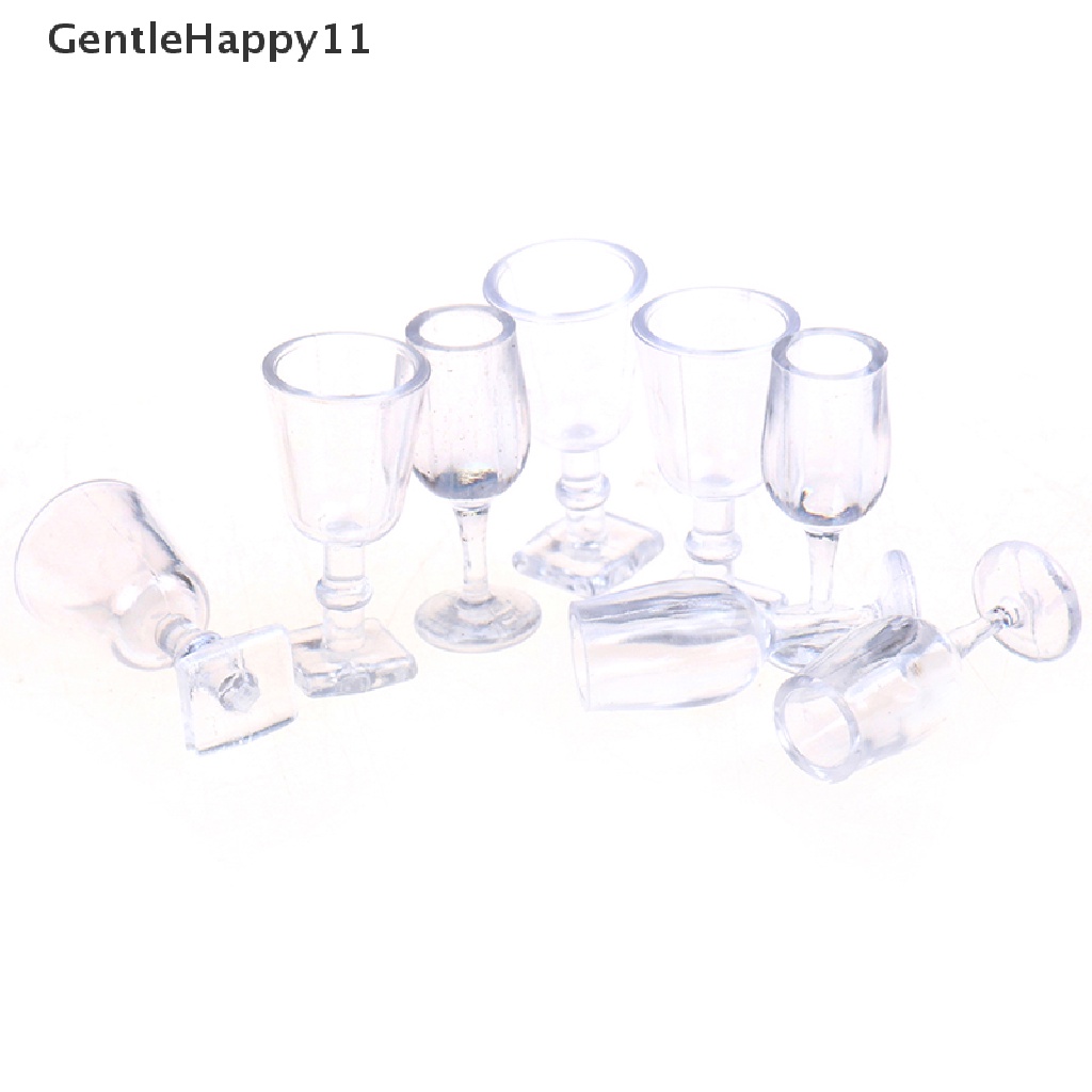 Gentlehappy1:12 Skala 4pcs/lot Cangkir Peralatan Makan set Rumah Boneka Miniatur Mainan id
