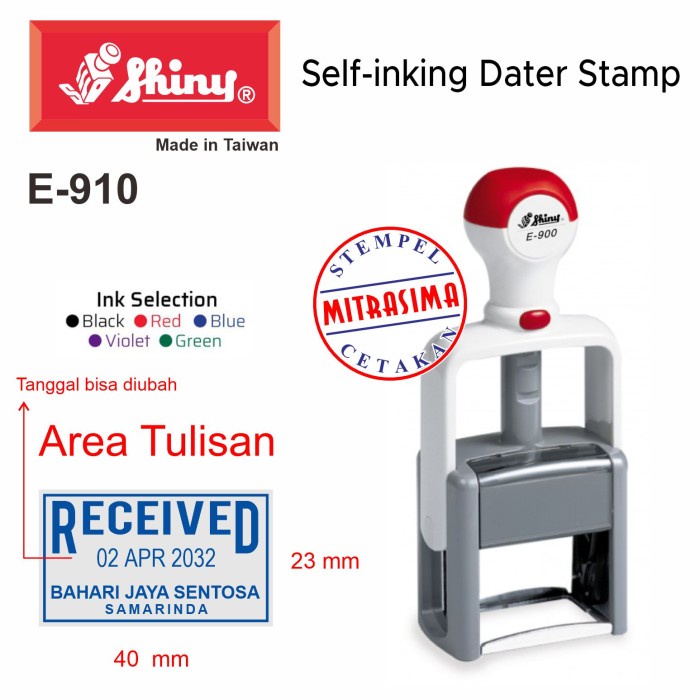 

Stempel Shiny E-910 ( Shiny Essential persegi dengan tanggal E910 )